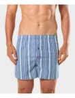 Mitch Dowd Regal Stripe Cotton Stretch Boxer Short, Navy product photo View 02 S