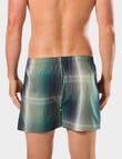 Mitch Dowd Green Machine Check Bamboo Boxer Short, Green product photo View 03 S