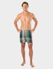 Mitch Dowd Green Machine Check Bamboo Boxer Short, Green product photo View 06 S