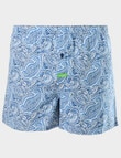 Mitch Dowd Paisley Hero Bamboo Boxer Short, Blue product photo