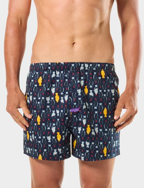 Mitch Dowd Sushi Cotton Boxer Short, 3-Pack, Assorted product photo View 02 L