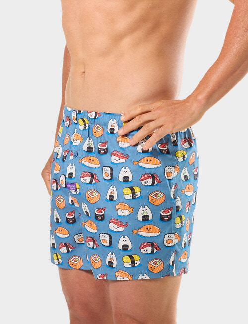 Mitch Dowd Sushi Cotton Boxer Short, 3-Pack, Assorted product photo View 12 L
