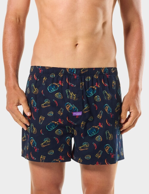 Mitch Dowd Old Fashioned Cotton Boxer Short, 2-Pack, Assorted product photo View 02 L