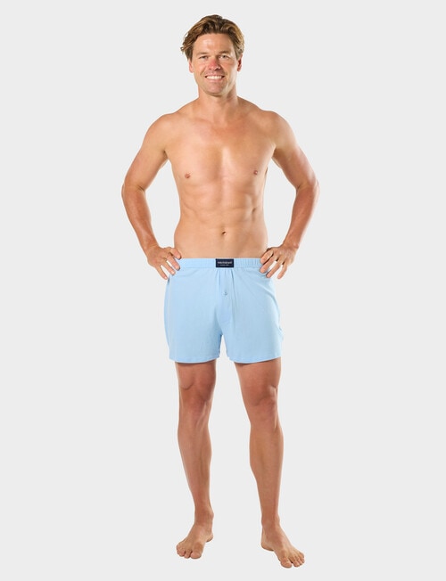 Mitch Dowd Cotton Knit Boxer Short, 3-Pack, Navy, Mid Blue & Light Blue product photo View 13 L
