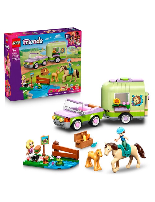 Lego Friends Horse & Baby Foal Trailer, 42695 product photo