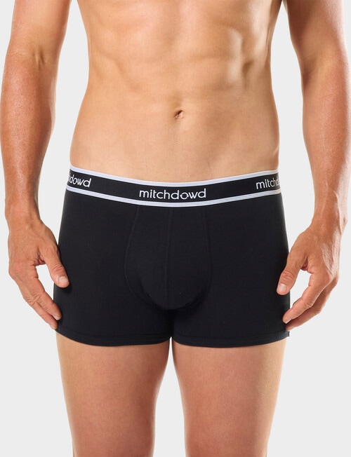 Mitch Dowd Plain Cotton Trunk Underwear, 5-Pack, Assorted product photo View 02 L