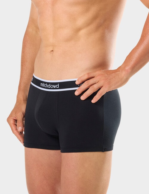 Mitch Dowd Plain Cotton Trunk Underwear, 5-Pack, Assorted product photo View 04 L