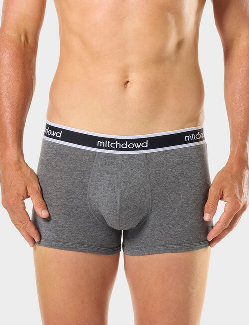 Mitch Dowd Plain Cotton Trunk Underwear, 5-Pack, Assorted product photo View 06 L