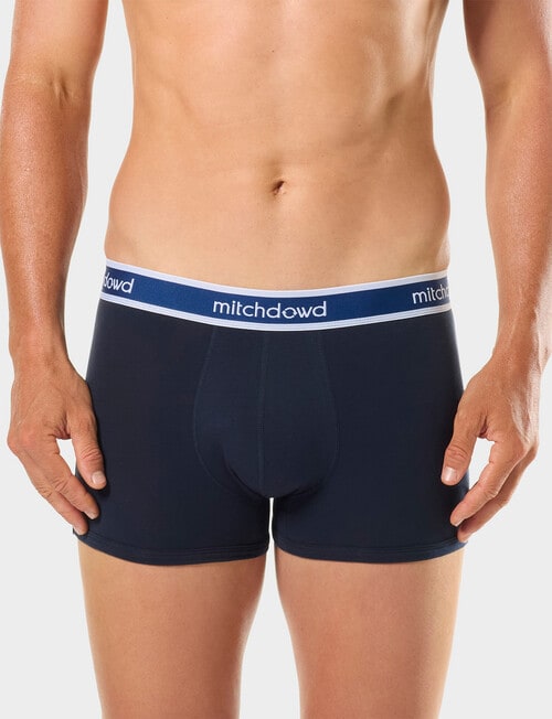 Mitch Dowd Plain Cotton Trunk Underwear, 5-Pack, Assorted product photo View 10 L