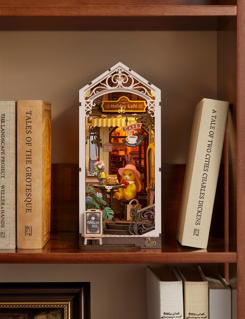 DIY Kits Rolife Holiday Caf&eacute; Book Nook, TGB15 product photo View 03 L