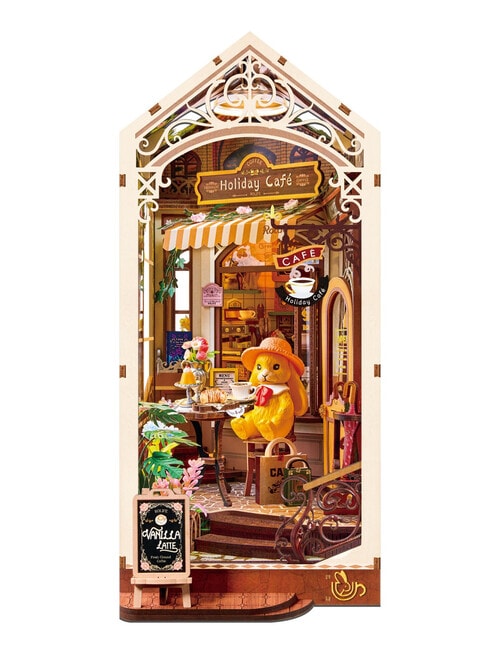DIY Kits Rolife Holiday Caf&eacute; Book Nook, TGB15 product photo View 05 L