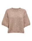 ONLY Gila Short Sleeve Knit Jumper, Toasted Coconut product photo
