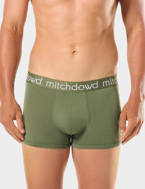 Mitch Dowd Plain Bamboo Trunk, 3-Pack, Navy Marle, Olive & Blue product photo View 06 L