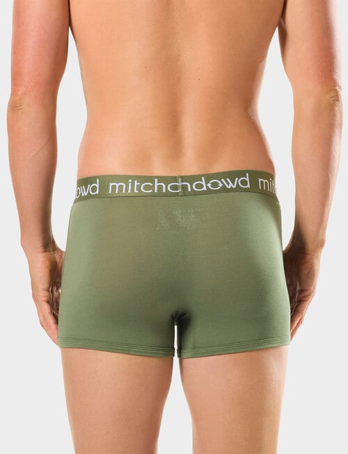 Mitch Dowd Plain Bamboo Trunk, 3-Pack, Navy Marle, Olive & Blue product photo View 07 L