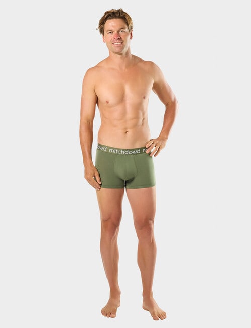 Mitch Dowd Plain Bamboo Trunk, 3-Pack, Navy Marle, Olive & Blue product photo View 09 L