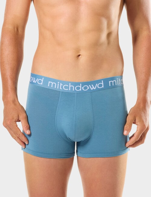 Mitch Dowd Plain Bamboo Trunk, 3-Pack, Navy Marle, Olive & Blue product photo View 10 L