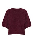 ONLY Gila Short Sleeve Knit Jumper, Wine Tasting product photo View 02 S