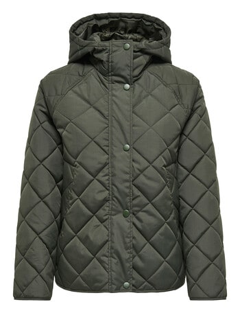 ONLY Sigga Quilted Jacket, Grey Melange product photo