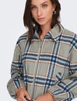 ONLY Rita Check Bomber, Grey Melange product photo View 03 S