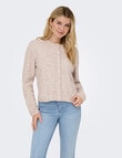 ONLY Simoni Long Sleeve Knit Cardigan, Pumice Stone Melange product photo View 03 S