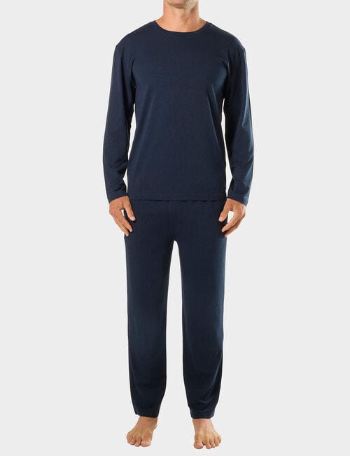 Mitch Dowd Bamboo Long Sleeve Sleep Top, Navy product photo