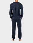 Mitch Dowd Bamboo Long Sleeve Sleep Top, Navy product photo View 02 S