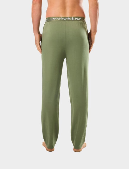 Mitch Dowd Bamboo Knit Pant, Khaki Marle product photo View 02 L