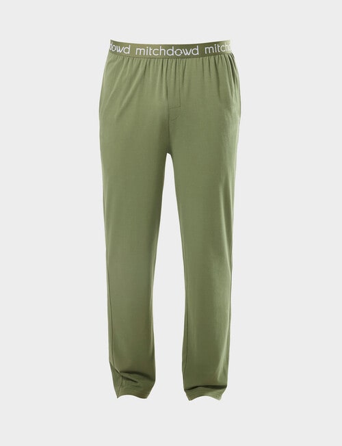 Mitch Dowd Bamboo Knit Pant, Khaki Marle product photo View 04 L