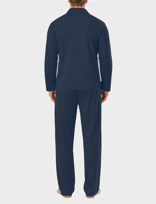 Mitch Dowd Mido Cotton Jersey Long PJ Set, Navy product photo View 02 L