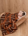 PELE Baby Pasifika Knit Blanky, Brown product photo View 02 S