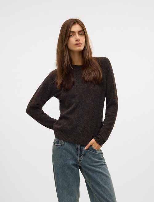 Vero Moda Doffy Long Sleeve Jumper, Chocolate Torte product photo