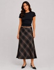 ONLY Jane Long Check Skirt, Chocolate Torte product photo
