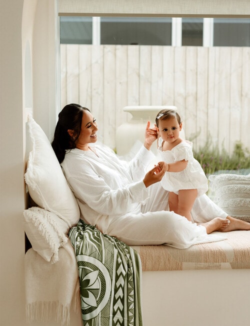 PELE Minky Blanket, Palm Green product photo