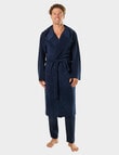 Mitch Dowd Frenchie Hooded Robe, Navy product photo View 04 S