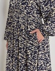 Studio Curve Shirred Empire Panel Dress, Desert Print product photo View 05 S