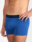 Jockey Comfort Stripe Trunk, 3-Pack, Black & Blue Stripe product photo View 02 S