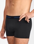 Jockey Comfort Stripe Trunk, 3-Pack, Black & Blue Stripe product photo View 04 S