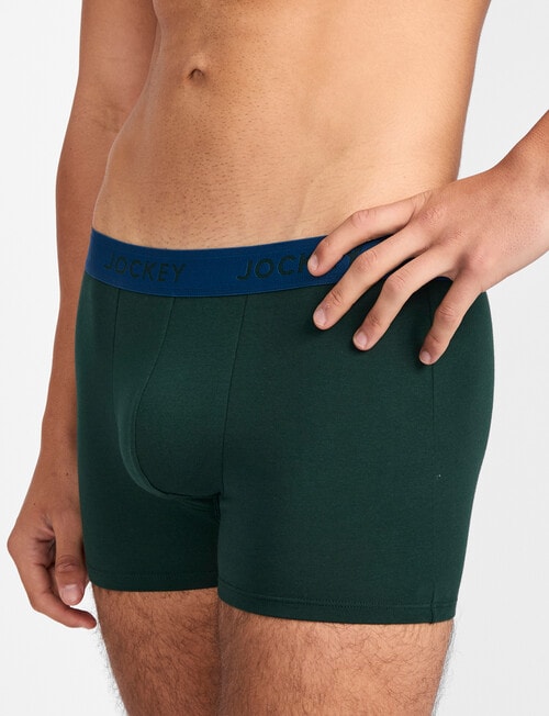 Jockey Comfort Trunk, 3-Pack, Jungle Print, Green & Navy product photo View 04 L