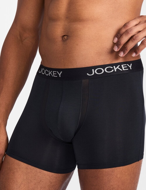Jockey Chafe Proof Modal Trunk, Black product photo View 03 L