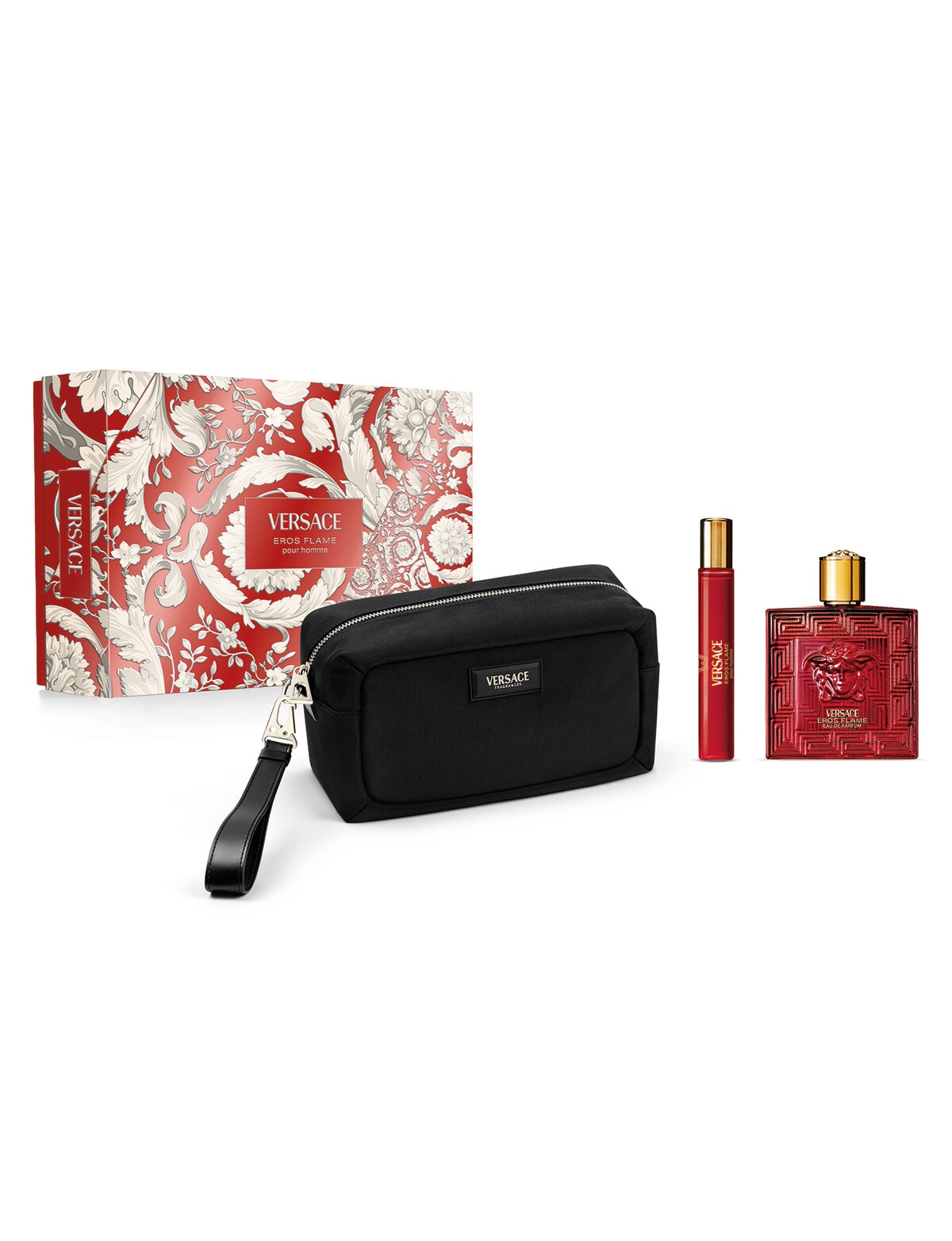 Versace Eros Flame EDP 100ml Set, 3-Piece - Gift Sets