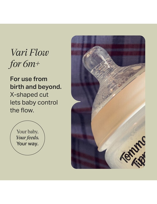 Tommee Tippee Natural Start Teats, Vari Flow, 2-Pack product photo View 03 L