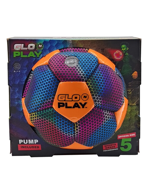 Holographic Soccer Ball, Orange & Black product photo