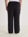 Studio Curve Pant with Contrast Trim, Black & Cream product photo View 02 S