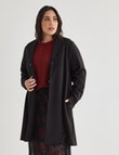 Studio Curve Longline Knit Jacket, Black product photo