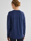 Superfit Extended Shoulder Tee, Carbon Line Print product photo View 02 S