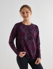 Superfit Extended Shoulder Tee, Cherry Lacquer Snake Print product photo View 05 S