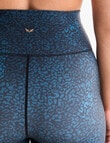 Superfit Limitless Leopard Leggings, Black & Teal product photo View 04 S