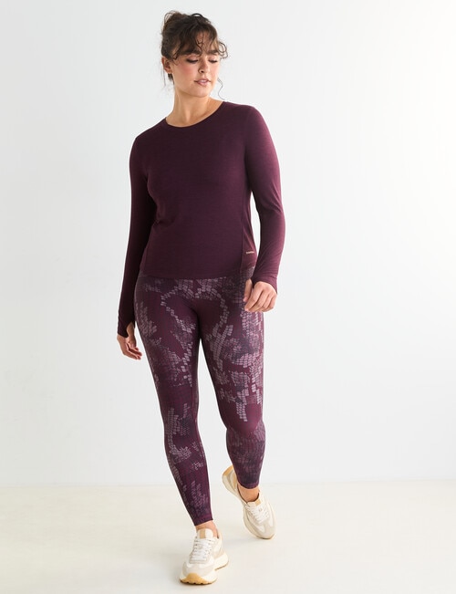 Superfit Limitless Snake Print Leggings, Cherry product photo View 03 L