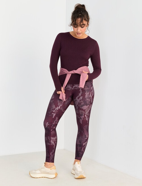 Superfit Limitless Snake Print Leggings, Cherry product photo View 06 L