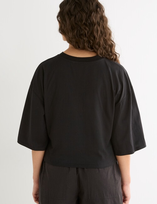 Mineral Ravi Drape Tee, Black product photo View 02 L